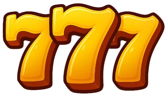 Логотип Casino 777 у темному стилі